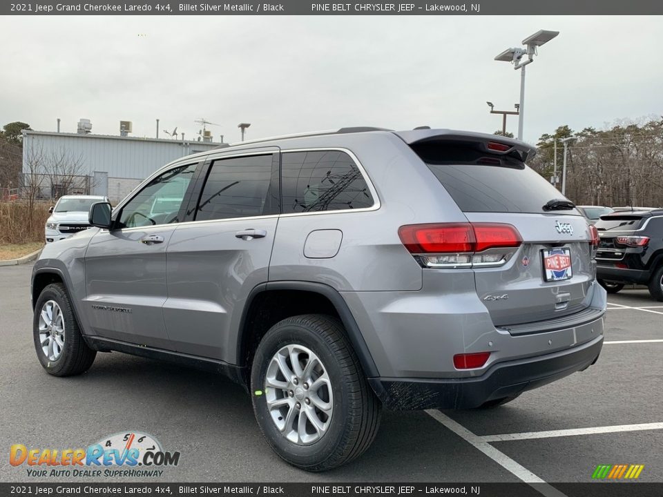 2021 Jeep Grand Cherokee Laredo 4x4 Billet Silver Metallic / Black Photo #6