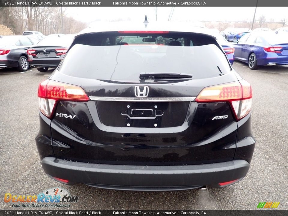 2021 Honda HR-V EX AWD Crystal Black Pearl / Black Photo #4