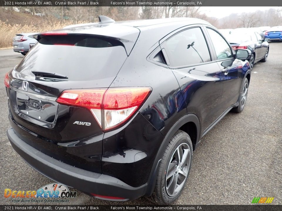 2021 Honda HR-V EX AWD Crystal Black Pearl / Black Photo #5