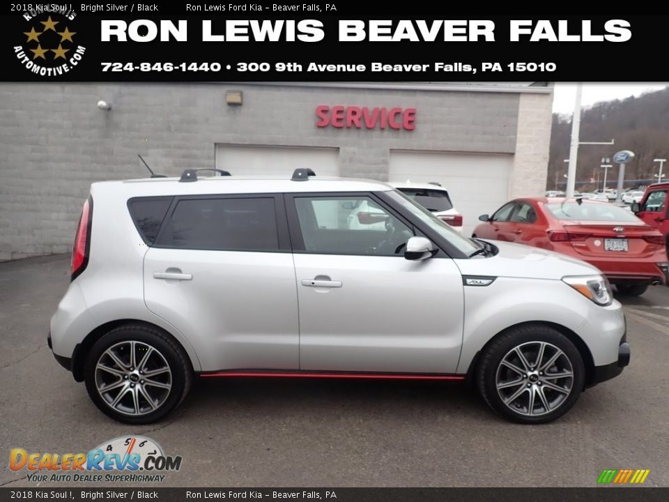 2018 Kia Soul ! Bright Silver / Black Photo #1