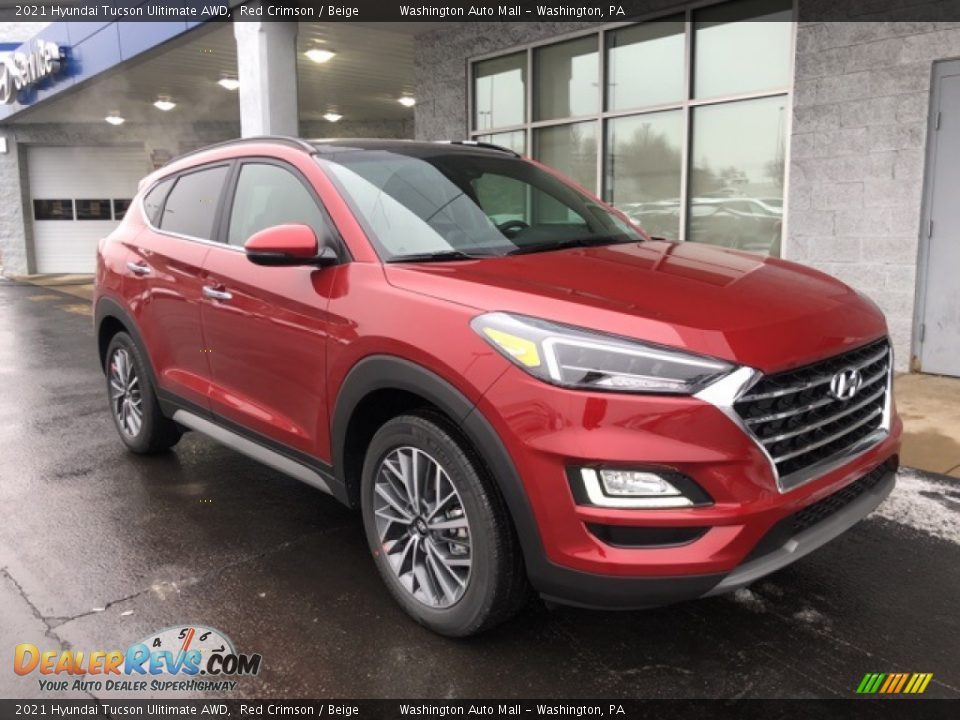 Front 3/4 View of 2021 Hyundai Tucson Ulitimate AWD Photo #1