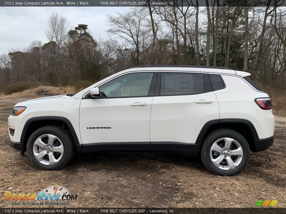 White 2021 Jeep Compass Latitude 4x4 Photo #4