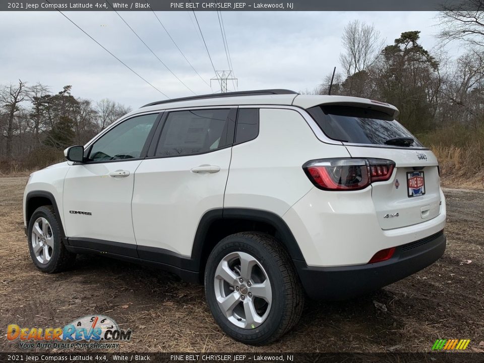 2021 Jeep Compass Latitude 4x4 White / Black Photo #6