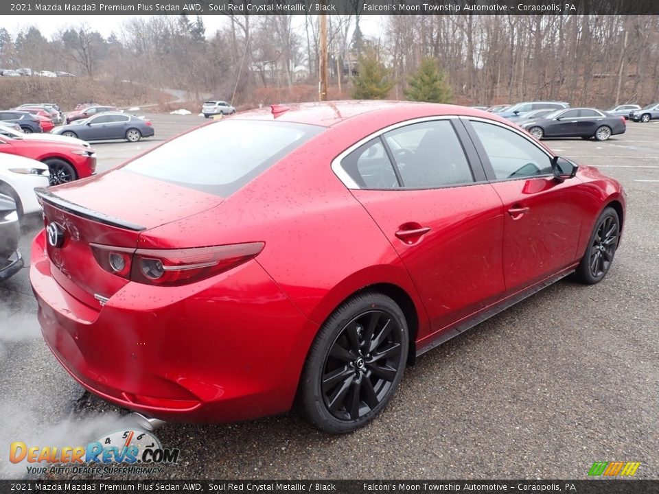 2021 Mazda Mazda3 Premium Plus Sedan AWD Soul Red Crystal Metallic / Black Photo #2