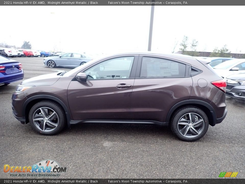 2021 Honda HR-V EX AWD Midnight Amethyst Metallic / Black Photo #3