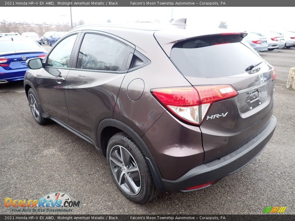 2021 Honda HR-V EX AWD Midnight Amethyst Metallic / Black Photo #4