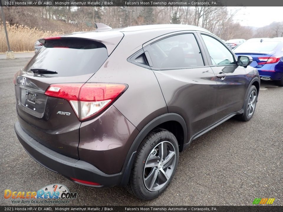 2021 Honda HR-V EX AWD Midnight Amethyst Metallic / Black Photo #6