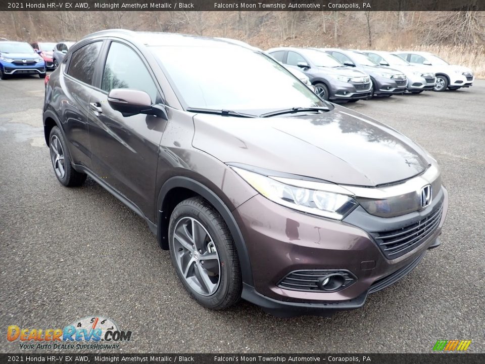 2021 Honda HR-V EX AWD Midnight Amethyst Metallic / Black Photo #7