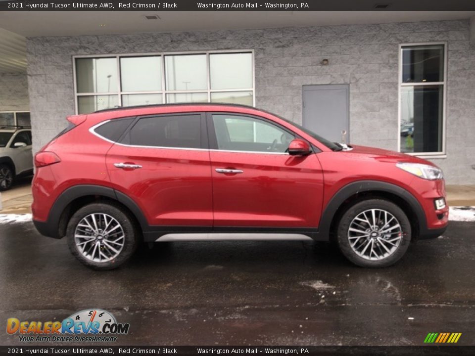 2021 Hyundai Tucson Ulitimate AWD Red Crimson / Black Photo #2