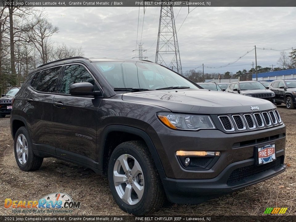 2021 Jeep Compass Latitude 4x4 Granite Crystal Metallic / Black Photo #1