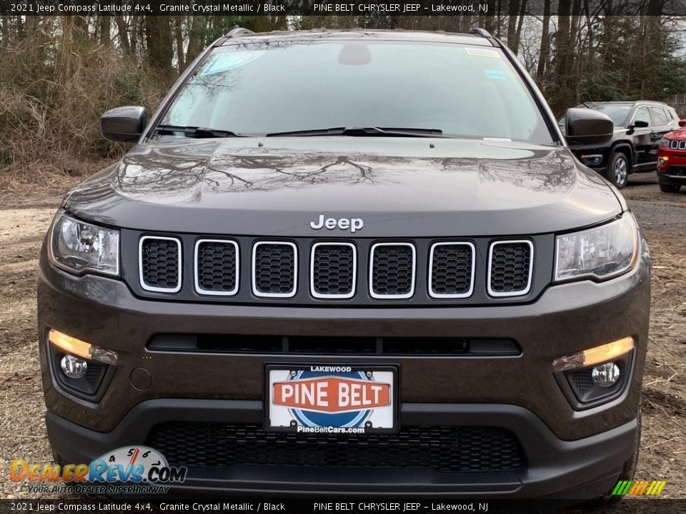 2021 Jeep Compass Latitude 4x4 Granite Crystal Metallic / Black Photo #3