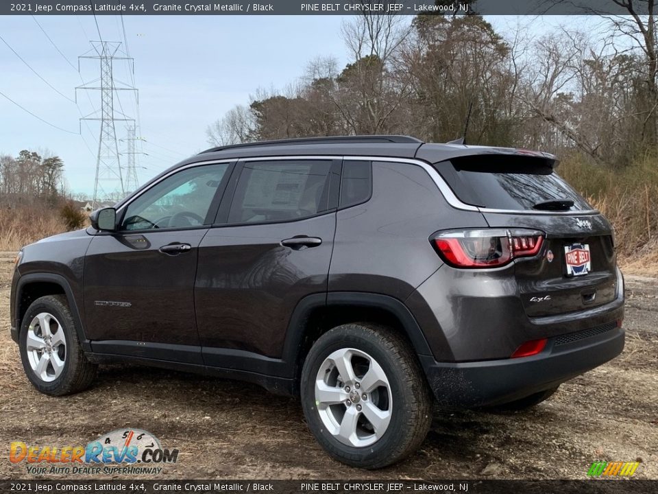 2021 Jeep Compass Latitude 4x4 Granite Crystal Metallic / Black Photo #6