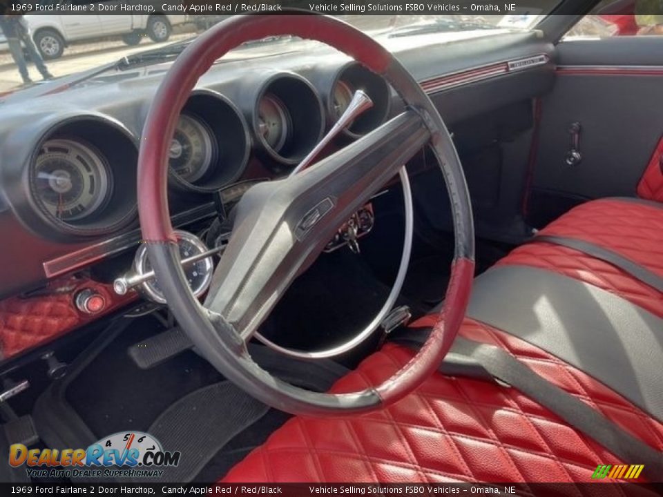 Red/Black Interior - 1969 Ford Fairlane 2 Door Hardtop Photo #2
