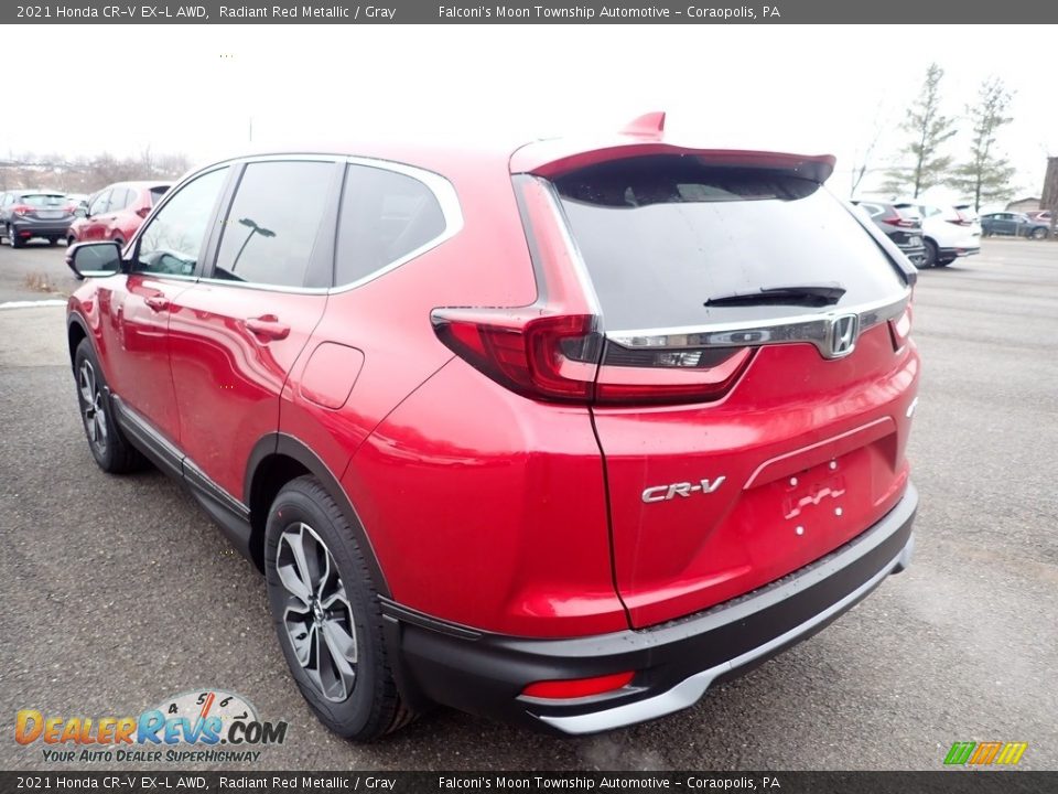 2021 Honda CR-V EX-L AWD Radiant Red Metallic / Gray Photo #3