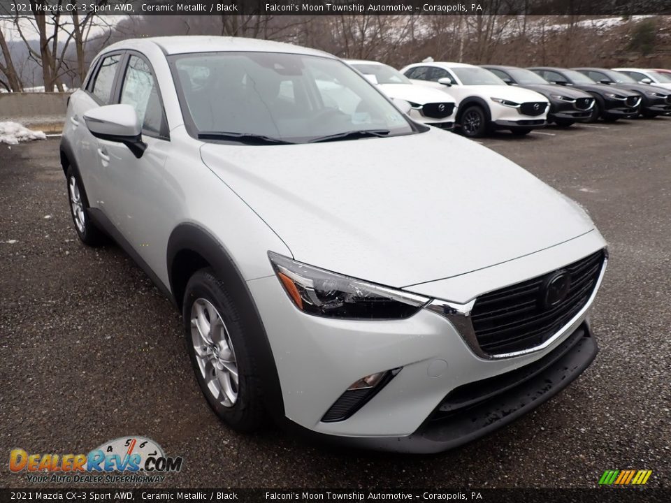 2021 Mazda CX-3 Sport AWD Ceramic Metallic / Black Photo #3