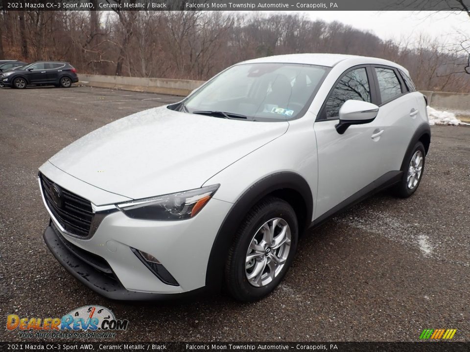 Front 3/4 View of 2021 Mazda CX-3 Sport AWD Photo #5