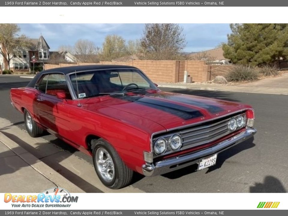 Candy Apple Red 1969 Ford Fairlane 2 Door Hardtop Photo #6