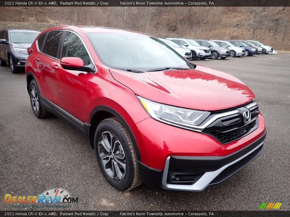 2021 Honda CR-V EX-L AWD Radiant Red Metallic / Gray Photo #6