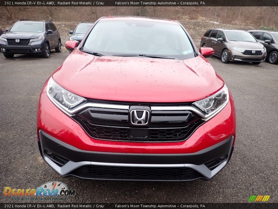 2021 Honda CR-V EX-L AWD Radiant Red Metallic / Gray Photo #7