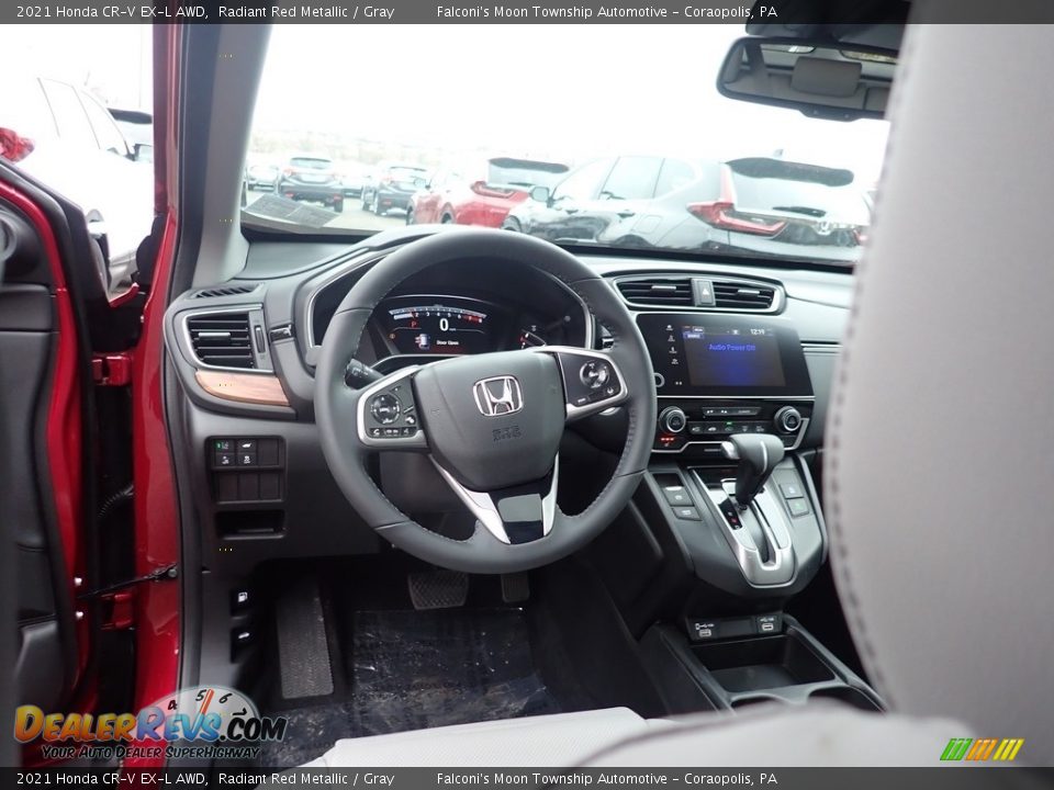 2021 Honda CR-V EX-L AWD Radiant Red Metallic / Gray Photo #10