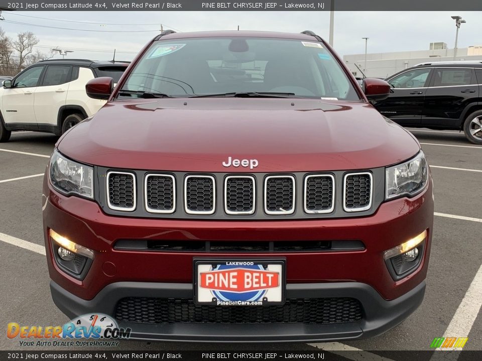 2021 Jeep Compass Latitude 4x4 Velvet Red Pearl / Black Photo #1