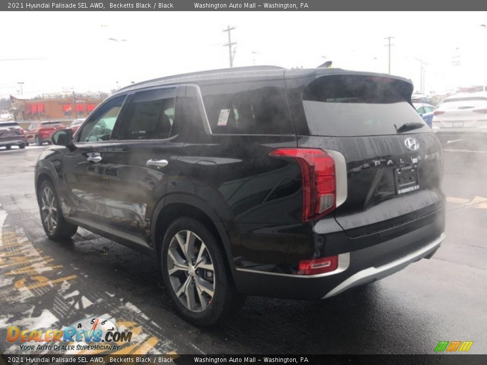 2021 Hyundai Palisade SEL AWD Becketts Black / Black Photo #3