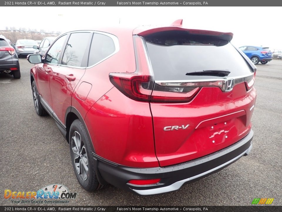 2021 Honda CR-V EX-L AWD Radiant Red Metallic / Gray Photo #3