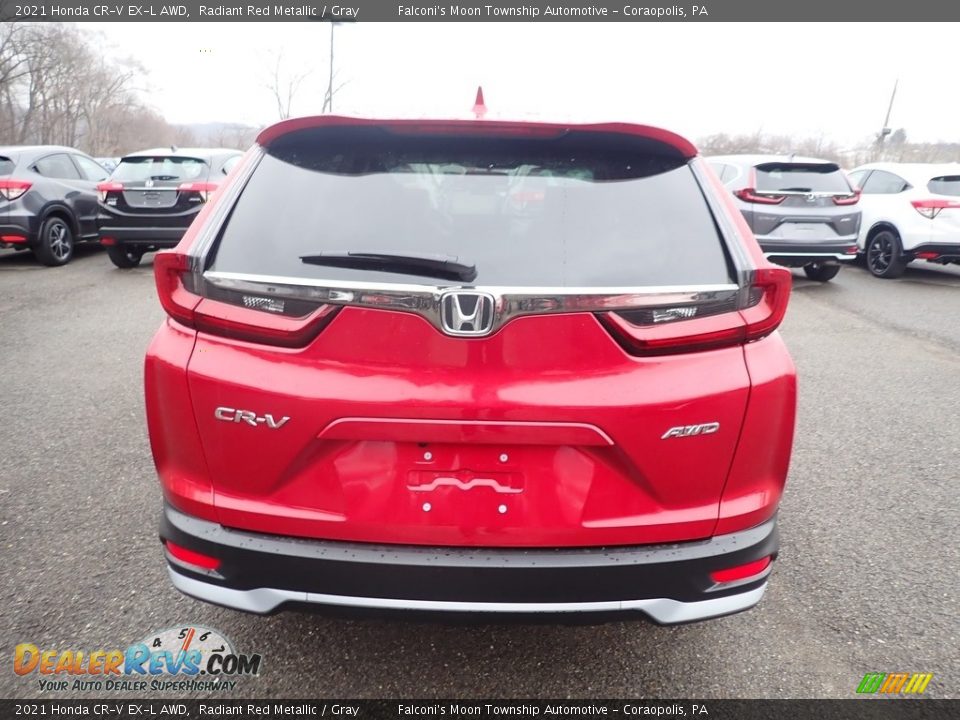 2021 Honda CR-V EX-L AWD Radiant Red Metallic / Gray Photo #4