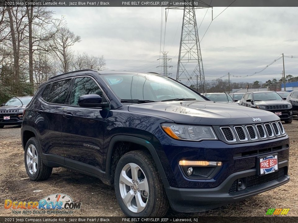 2021 Jeep Compass Latitude 4x4 Jazz Blue Pearl / Black Photo #1