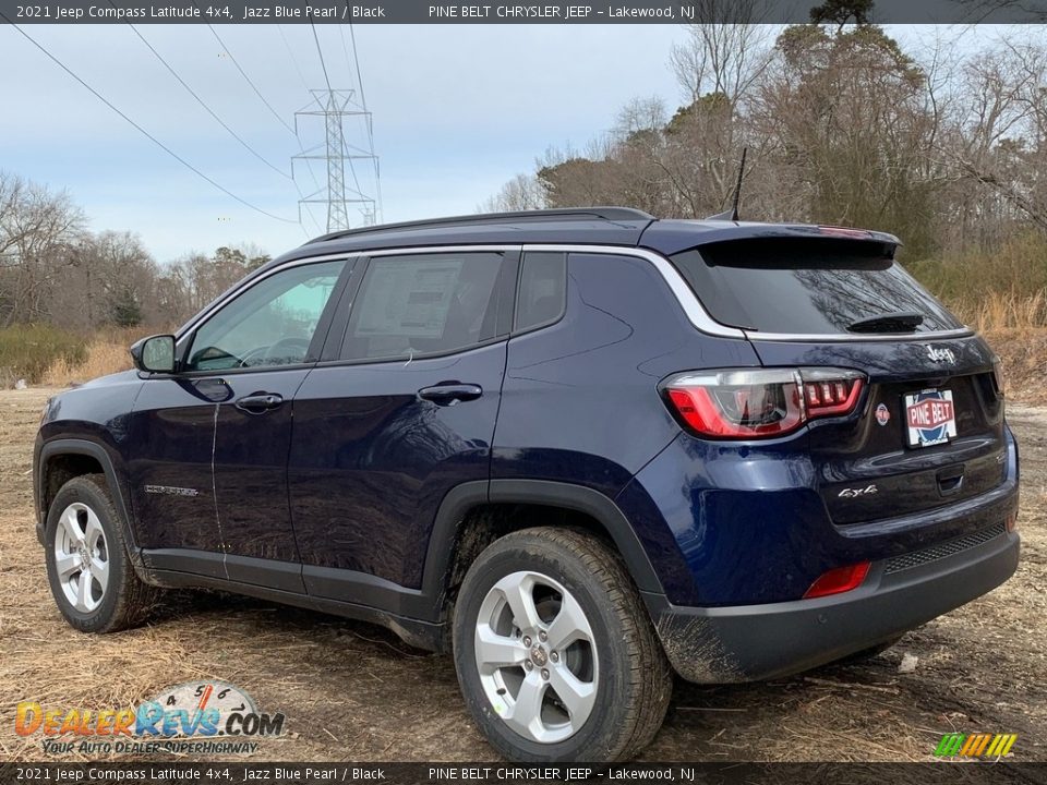 2021 Jeep Compass Latitude 4x4 Jazz Blue Pearl / Black Photo #6