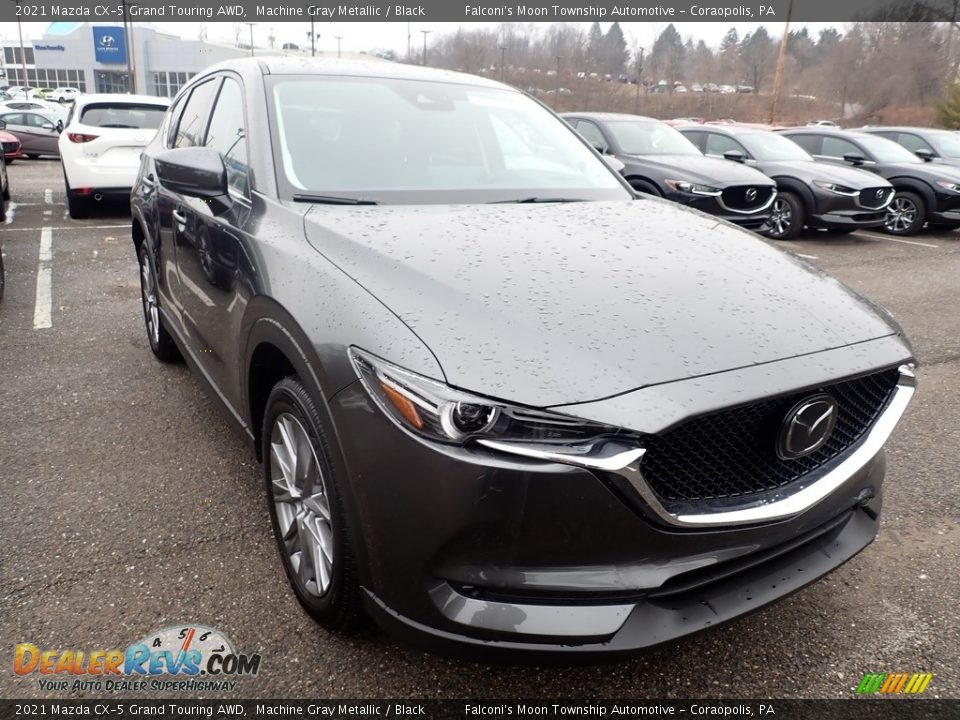 2021 Mazda CX-5 Grand Touring AWD Machine Gray Metallic / Black Photo #3