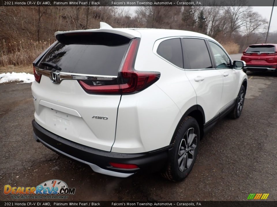 2021 Honda CR-V EX AWD Platinum White Pearl / Black Photo #6