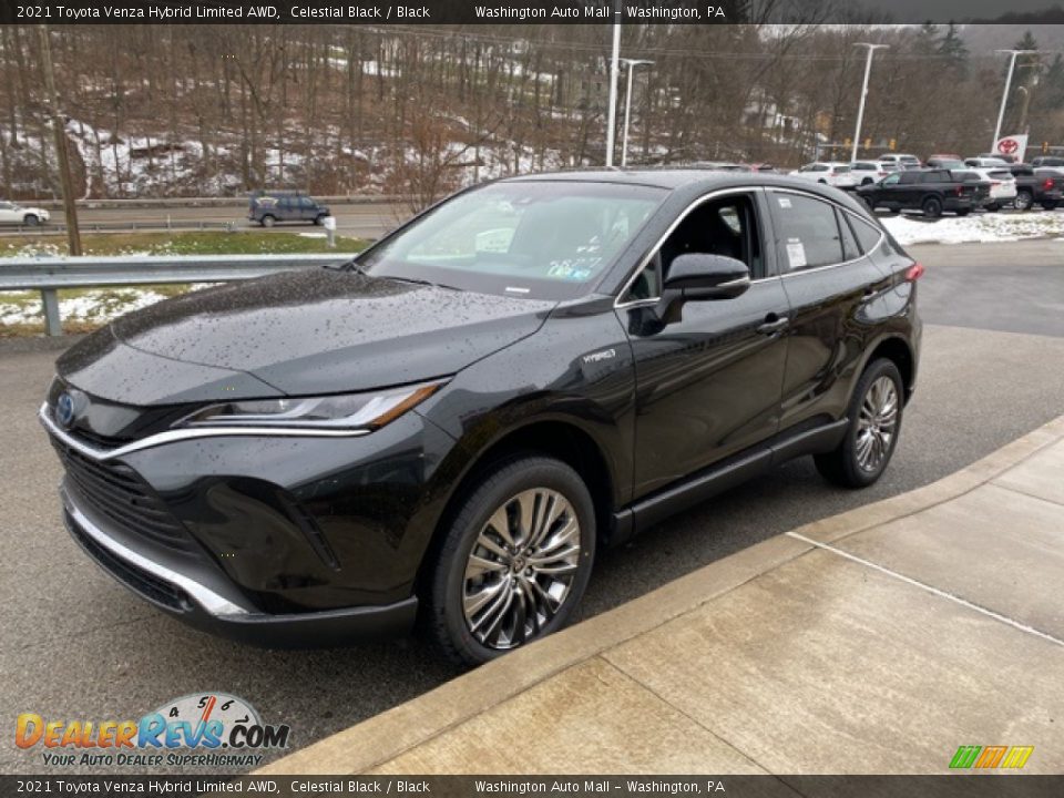 2021 Toyota Venza Hybrid Limited AWD Celestial Black / Black Photo #14