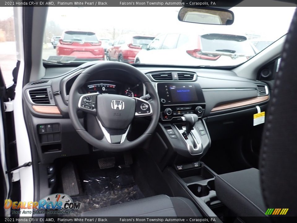 Black Interior - 2021 Honda CR-V EX AWD Photo #11