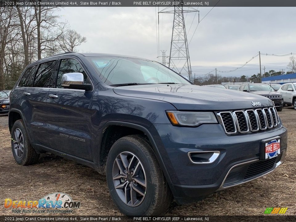 2021 Jeep Grand Cherokee Limited 4x4 Slate Blue Pearl / Black Photo #1