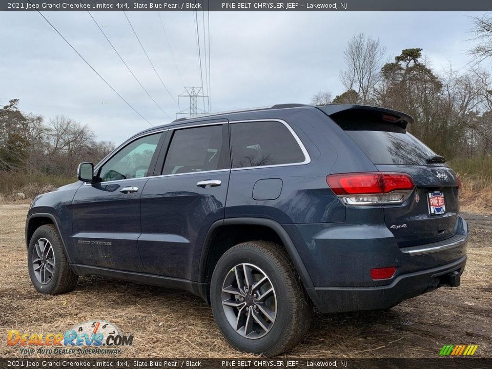 2021 Jeep Grand Cherokee Limited 4x4 Slate Blue Pearl / Black Photo #6
