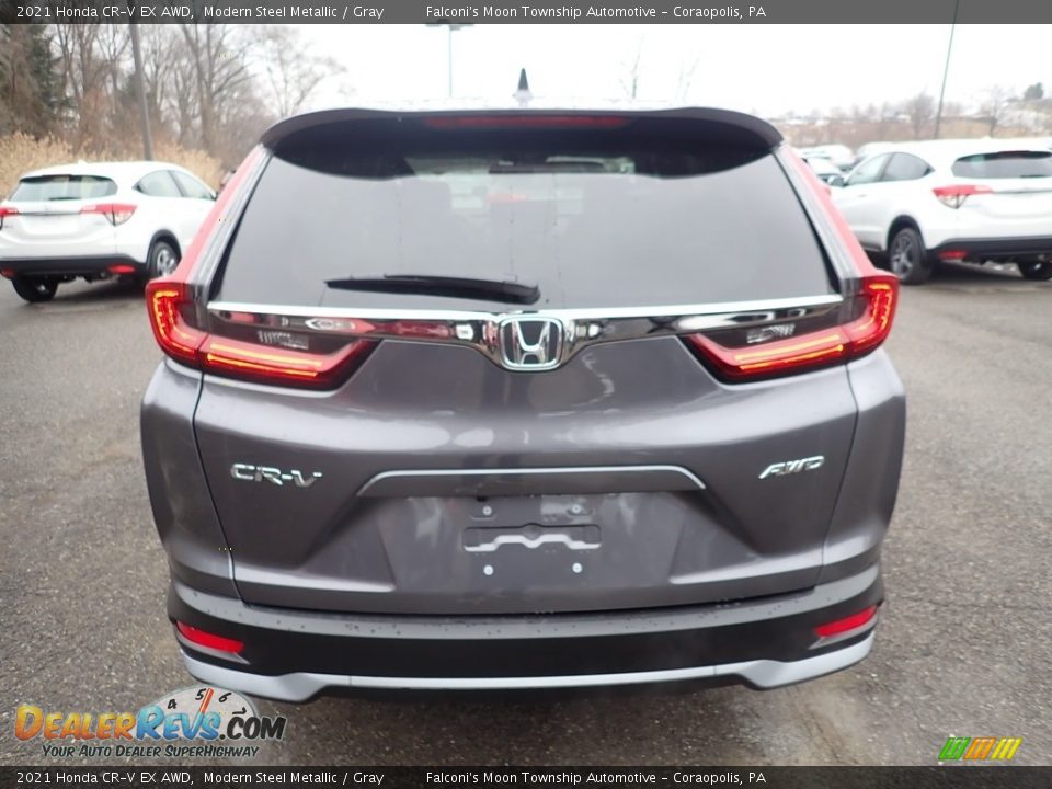 2021 Honda CR-V EX AWD Modern Steel Metallic / Gray Photo #4