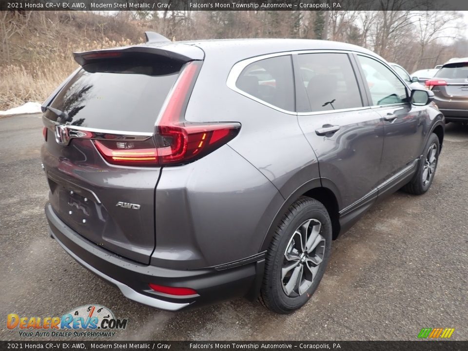 2021 Honda CR-V EX AWD Modern Steel Metallic / Gray Photo #5