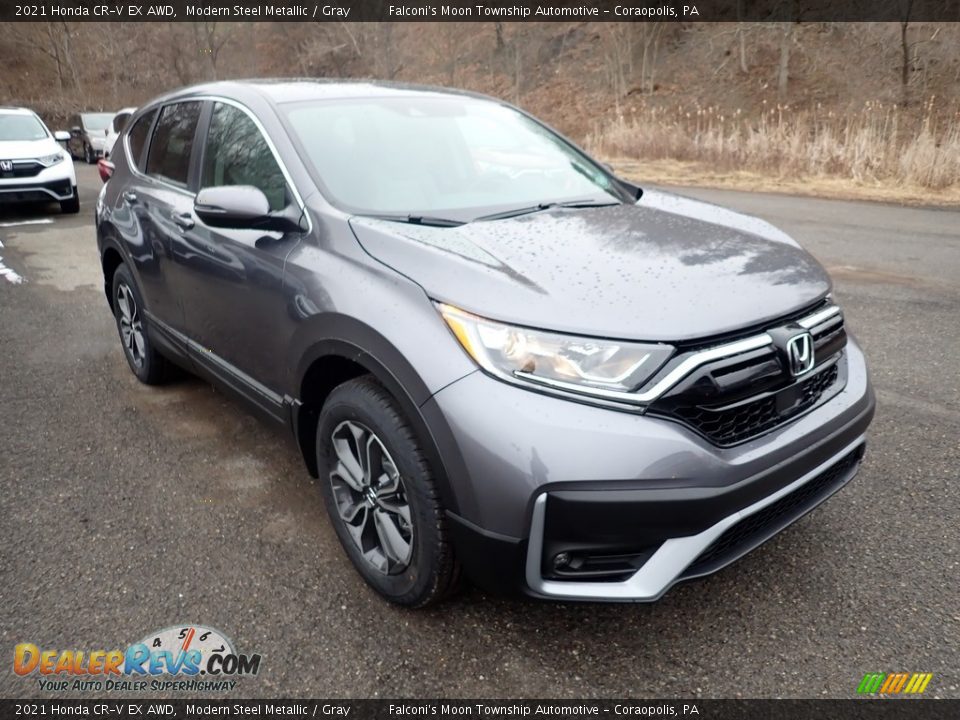 2021 Honda CR-V EX AWD Modern Steel Metallic / Gray Photo #6