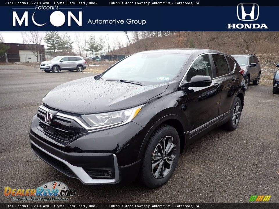 2021 Honda CR-V EX AWD Crystal Black Pearl / Black Photo #1
