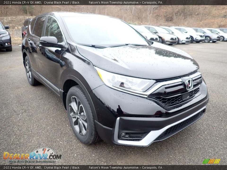 2021 Honda CR-V EX AWD Crystal Black Pearl / Black Photo #6