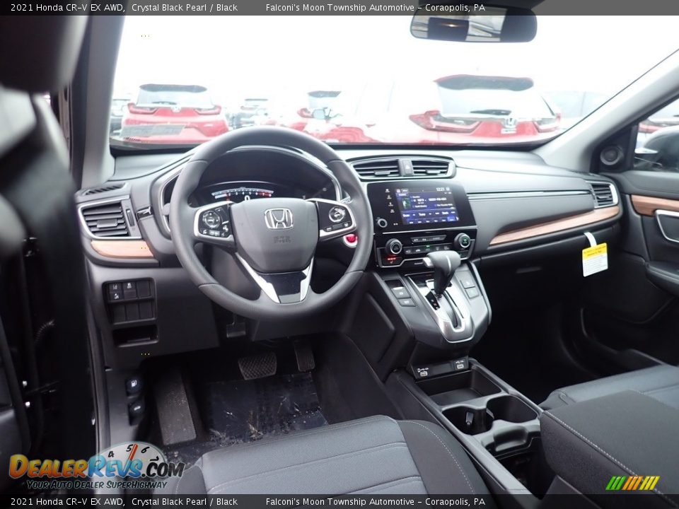Black Interior - 2021 Honda CR-V EX AWD Photo #10