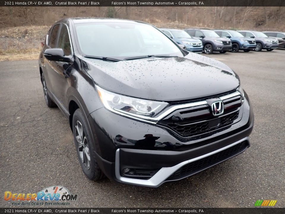 2021 Honda CR-V EX AWD Crystal Black Pearl / Black Photo #6