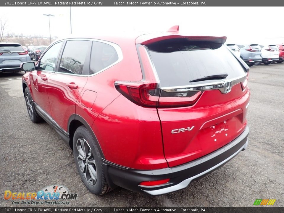 2021 Honda CR-V EX AWD Radiant Red Metallic / Gray Photo #3