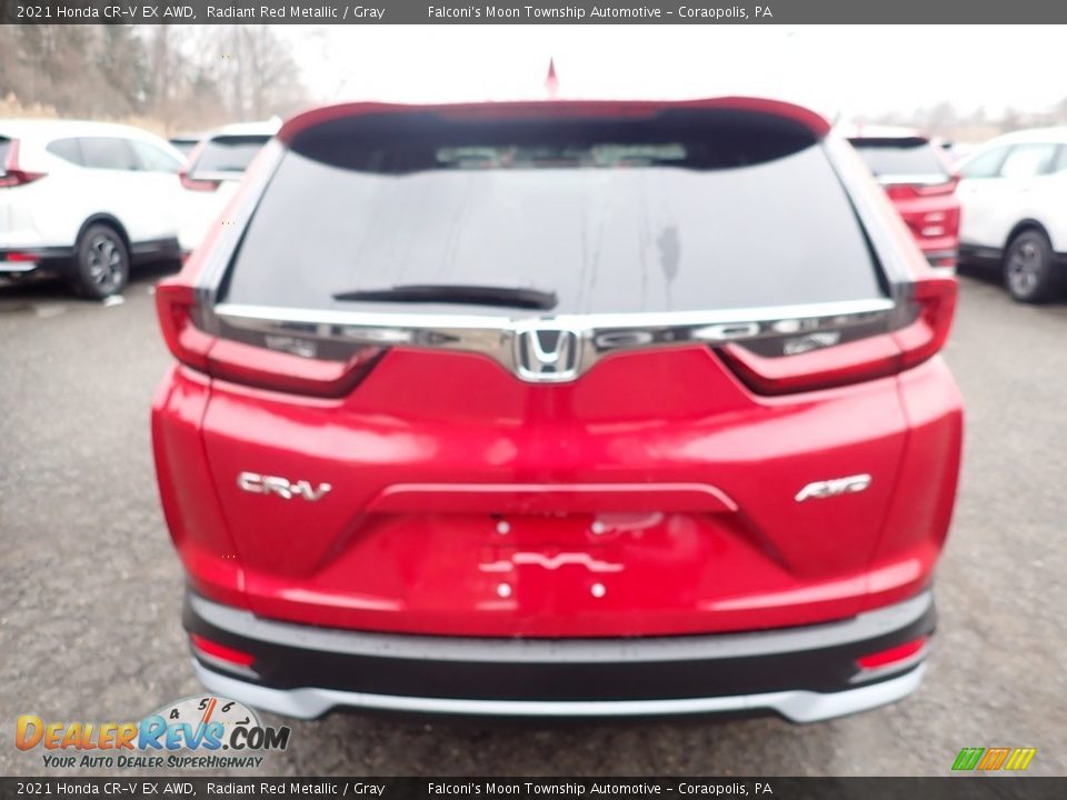 2021 Honda CR-V EX AWD Radiant Red Metallic / Gray Photo #4
