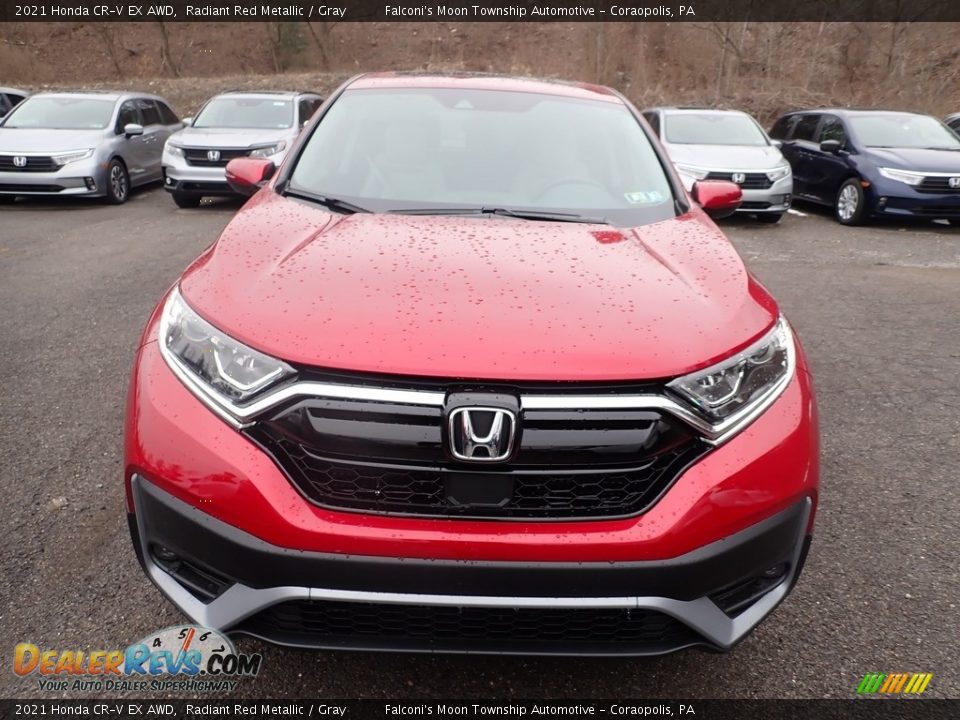 2021 Honda CR-V EX AWD Radiant Red Metallic / Gray Photo #7