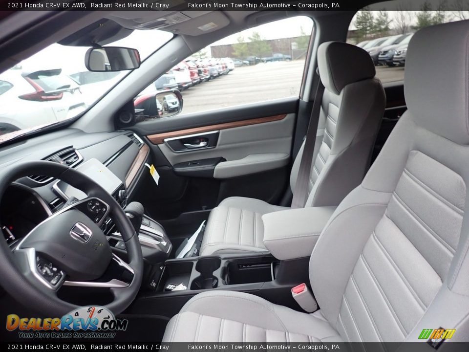 2021 Honda CR-V EX AWD Radiant Red Metallic / Gray Photo #8