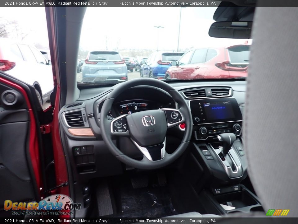 2021 Honda CR-V EX AWD Radiant Red Metallic / Gray Photo #10