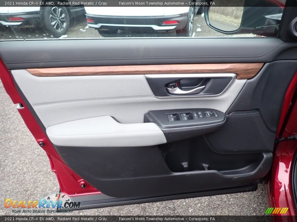 2021 Honda CR-V EX AWD Radiant Red Metallic / Gray Photo #11