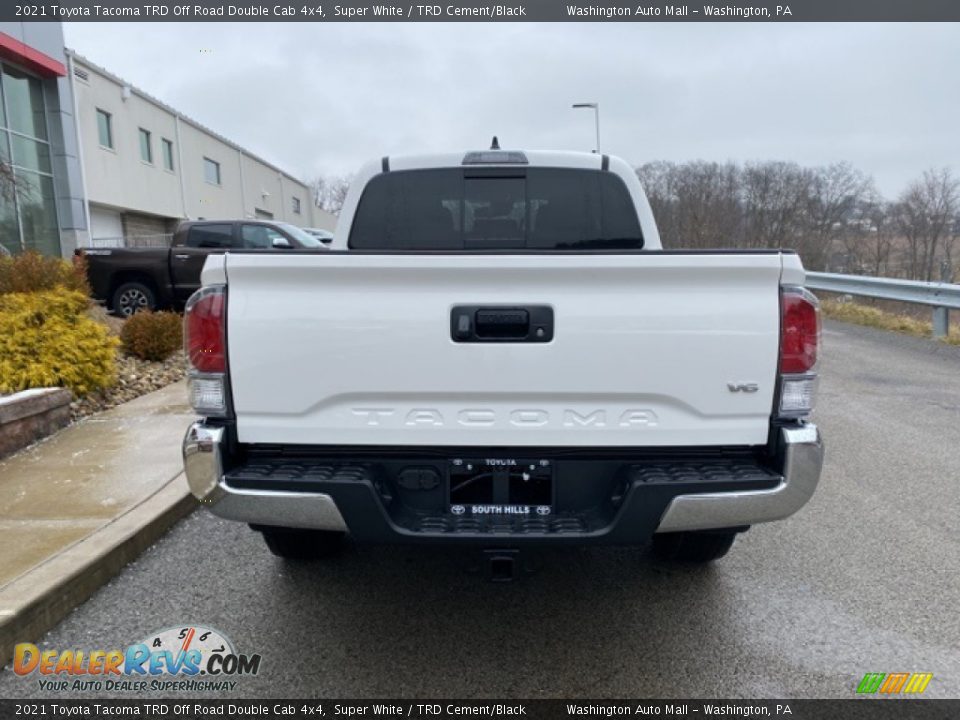 2021 Toyota Tacoma TRD Off Road Double Cab 4x4 Super White / TRD Cement/Black Photo #13